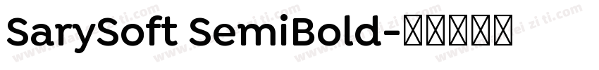 SarySoft SemiBold字体转换